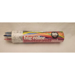 Big Color Princess Poster Roll - w/ CRAYONS - 25 Feet - New - Dalmatian Press
